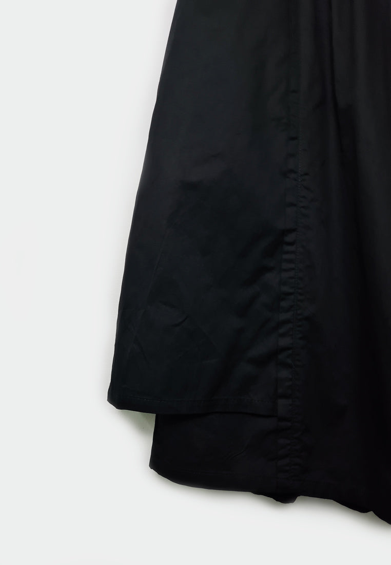 Women Woven Culottes Pants - Black - F1W172