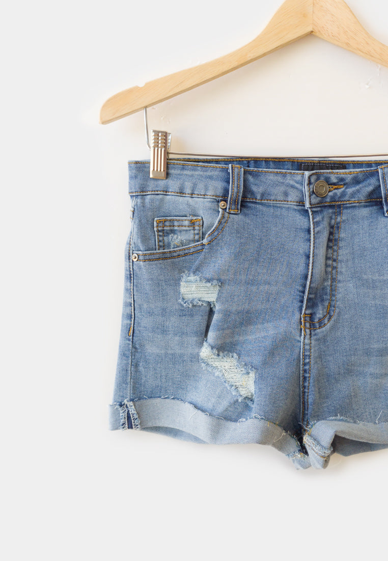 Women Short Jeans - Blue - H9W322