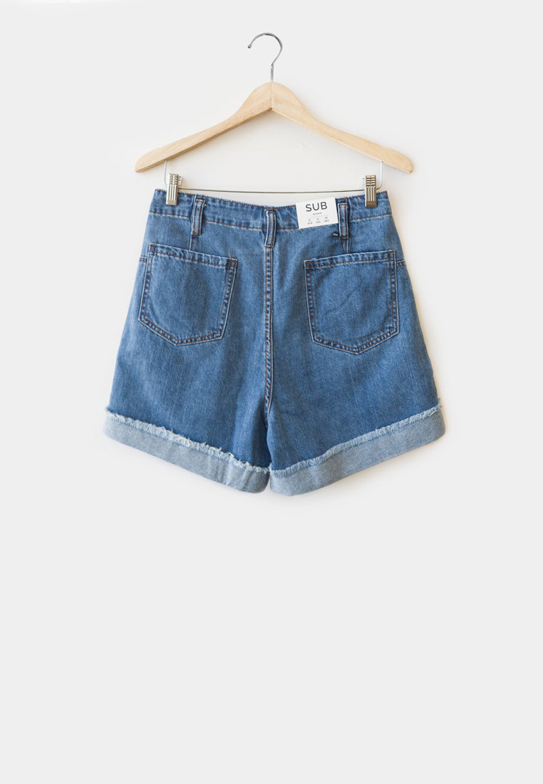 Women Short Jeans - Blue - H9W311