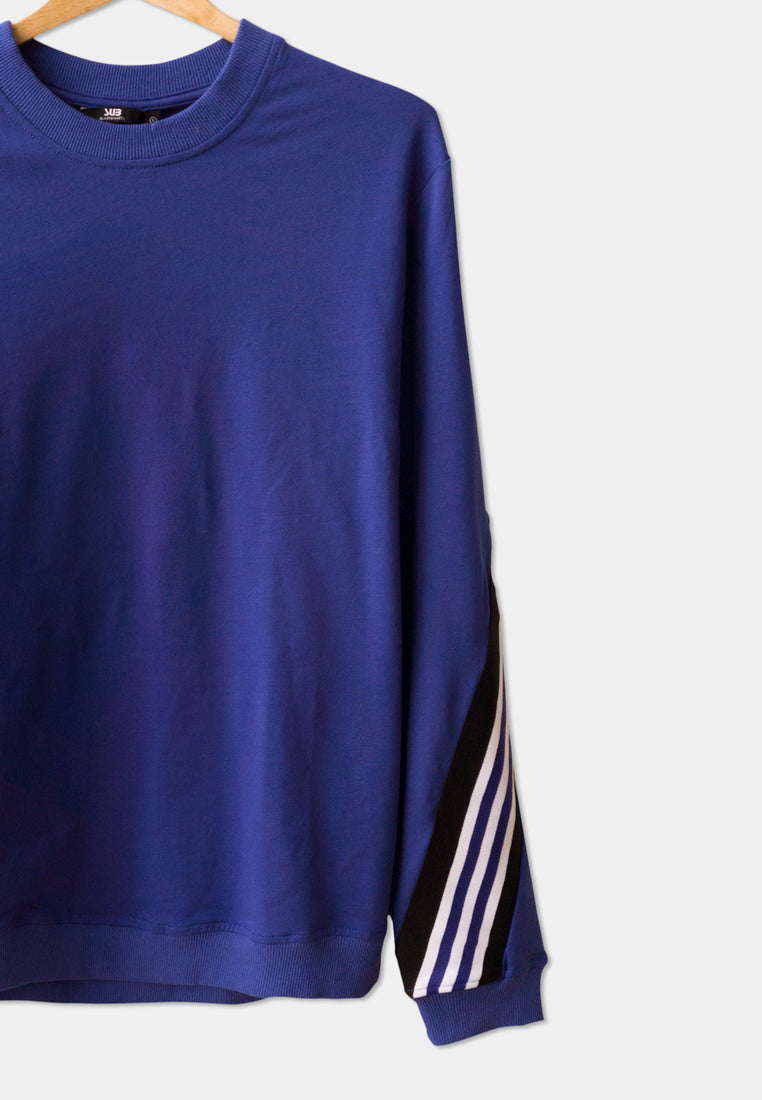Men Long-Sleeve Sweatshirt - Blue - F9M166