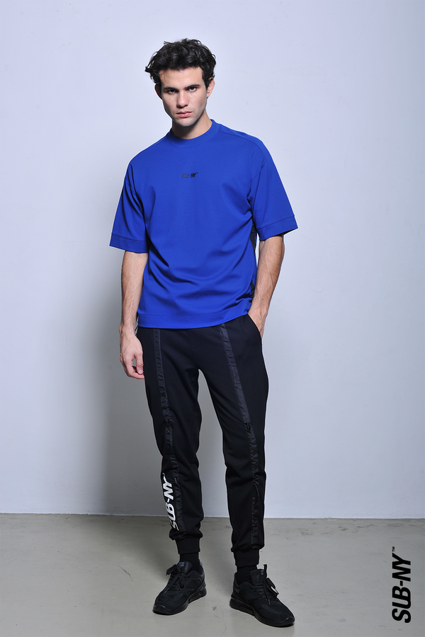 Men Short-Sleeve Fashion Tee - Blue - H2M652