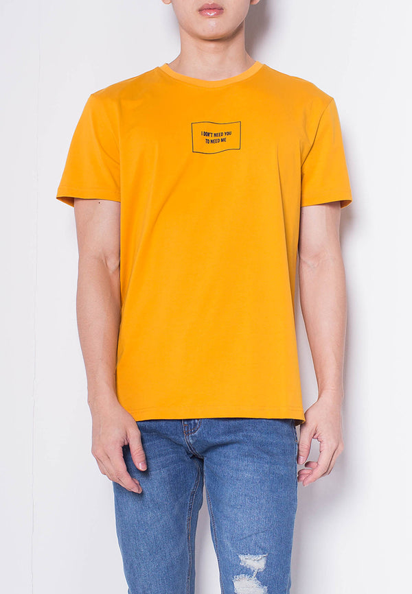 Men Short-Sleeve Graphic Tee - Yellow - H0M927