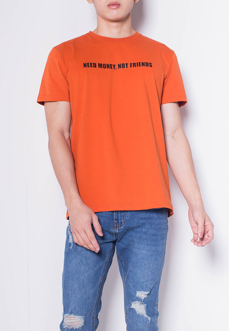 Men Short-Sleeve Graphic Tee - Orange - H0M925