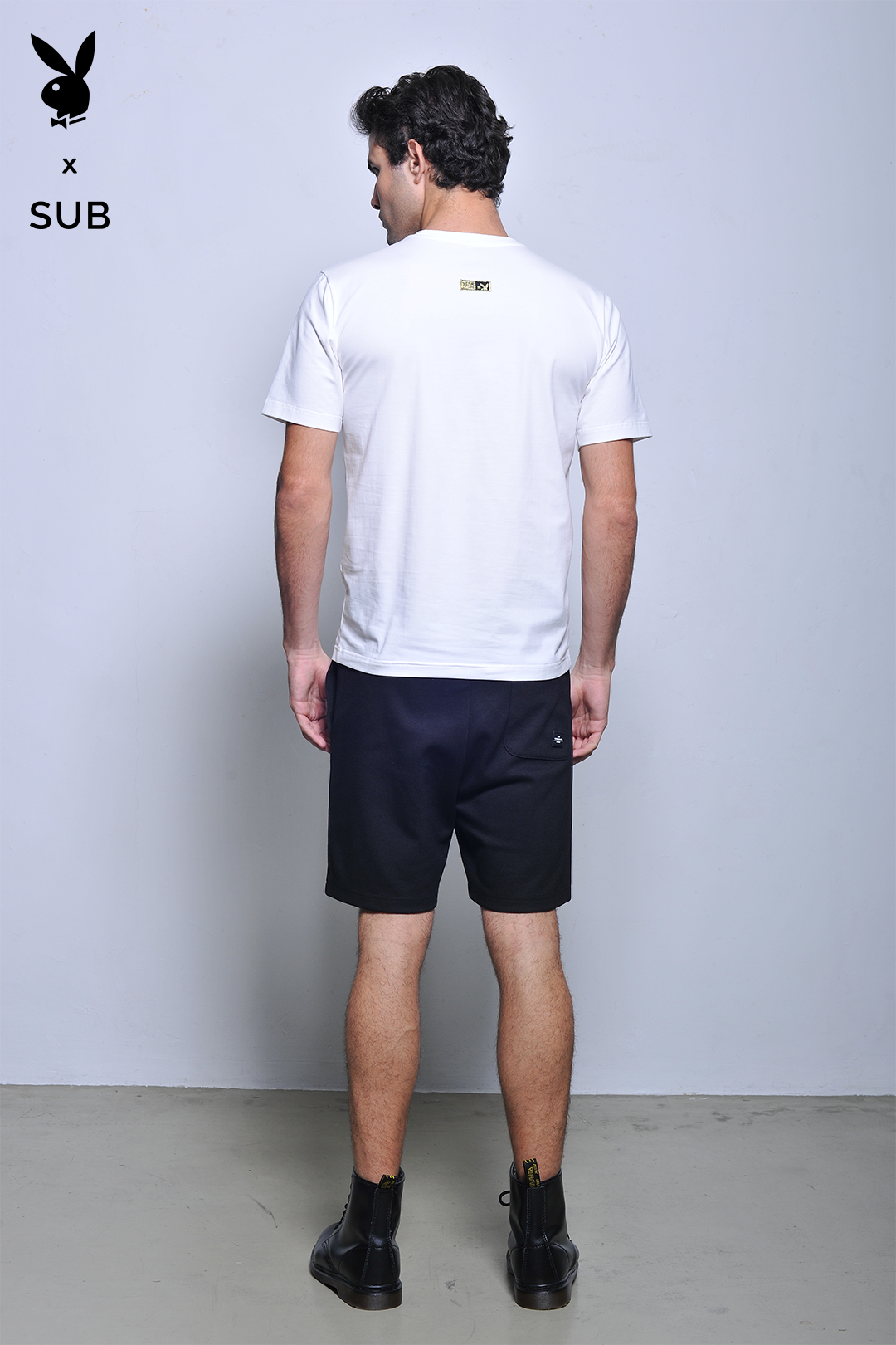 Playboy x SUB Men Short Jogger - Black - H2M779