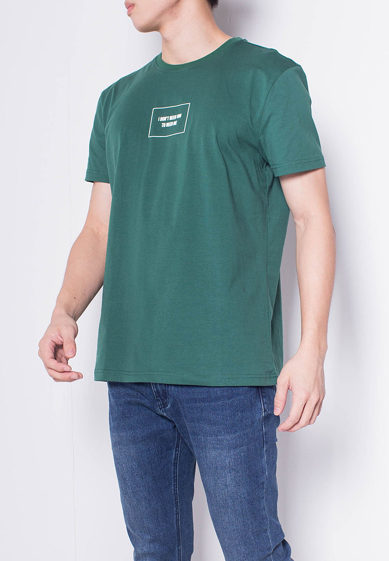 Men Short-Sleeve Graphic Tee - Green - H0M928