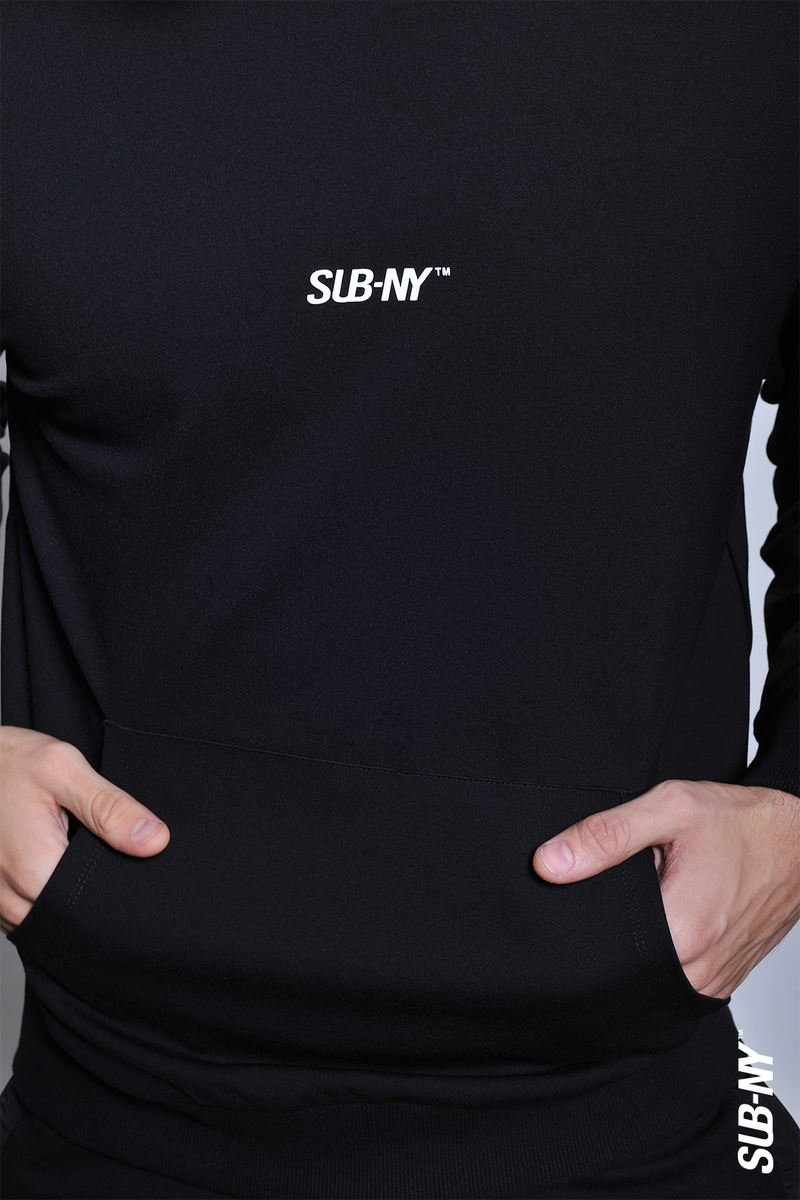 Men Long Sleeve Sweatshirt - Black - H2M653
