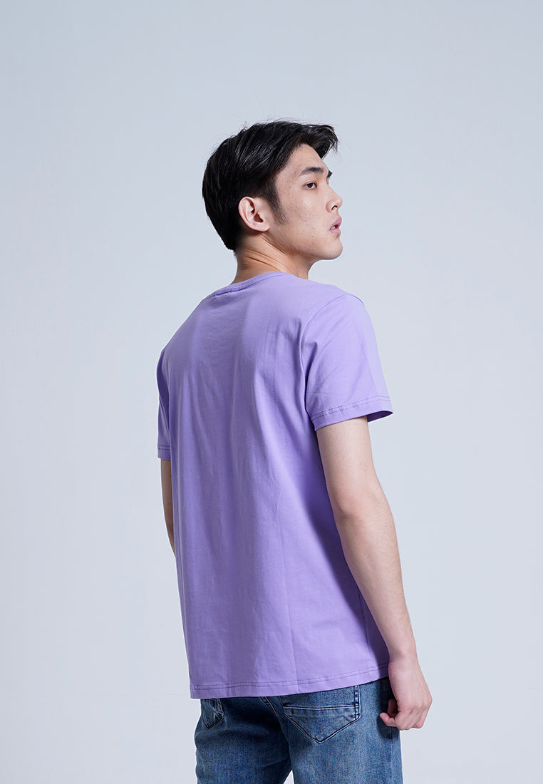 Men Short-Sleeve Graphic Tee - Purple - H0M942