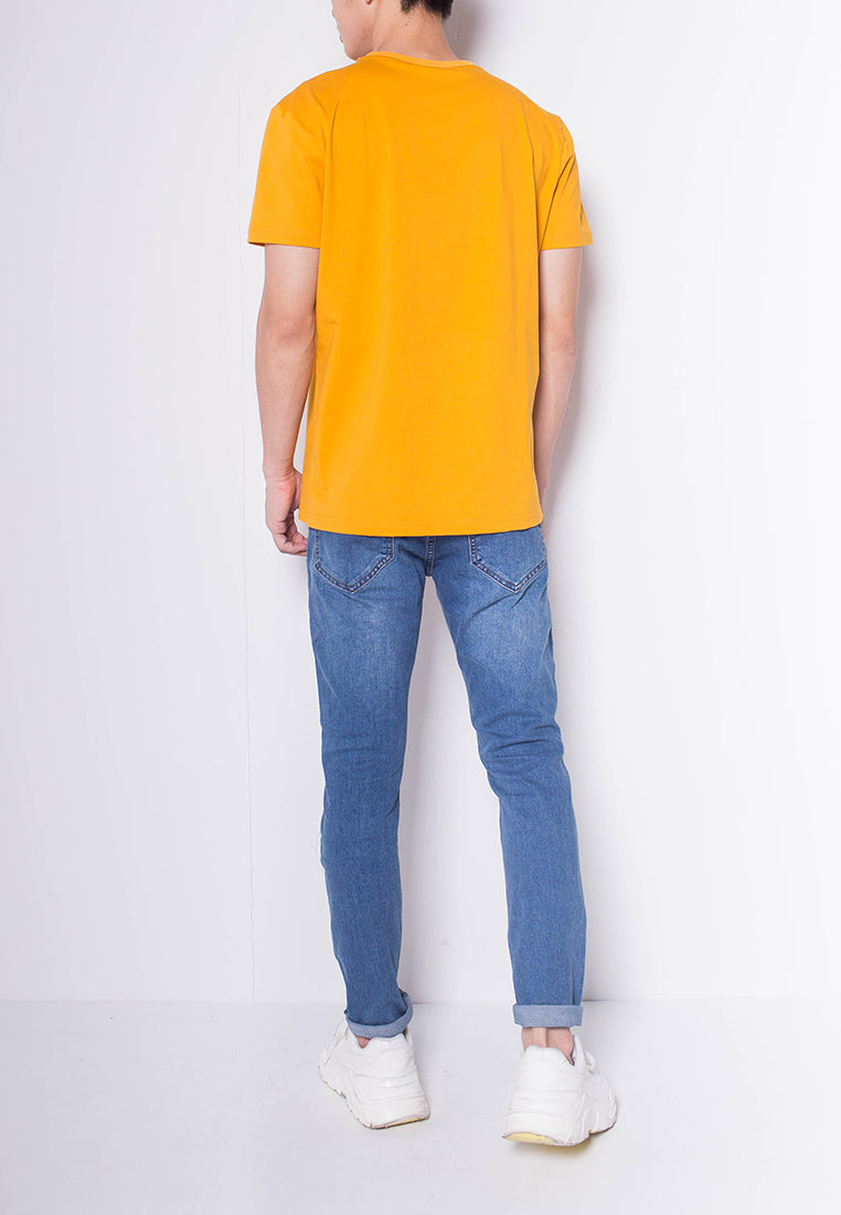 Men Short-Sleeve Graphic Tee - Yellow - H0M927