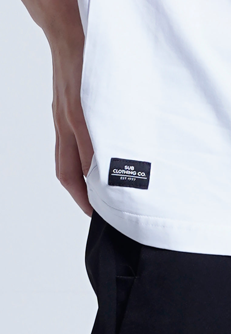 Men Short-Sleeve Graphic Tee - White - H0M713
