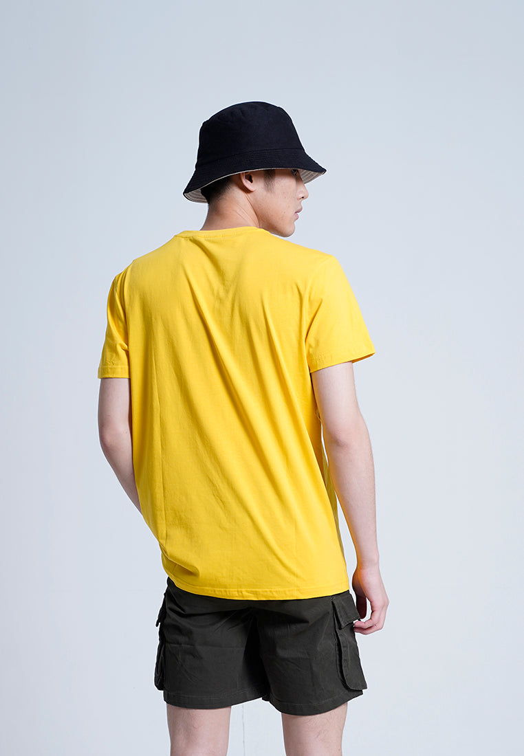 Men Short-Sleeve Graphic Tee - Yellow - H0M938