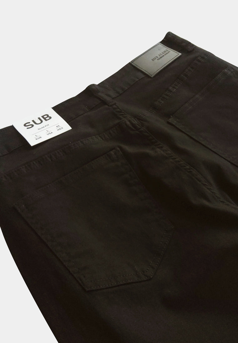 Men Skinny Fit Long Jeans - Black - F2M357