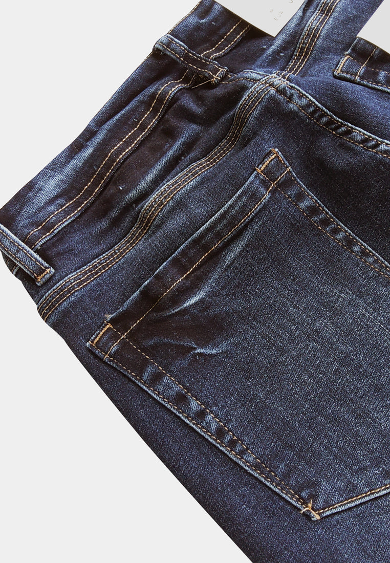 Men Skinny Fit Long Jeans - Dark Blue - M2M249