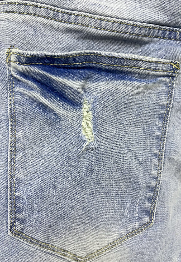 Men Short Jeans - Light Blue - S3M557
