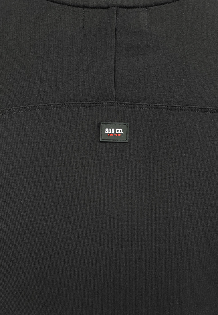 Men Short-Sleeve Oversized Fashion Tee - Black - H2M606