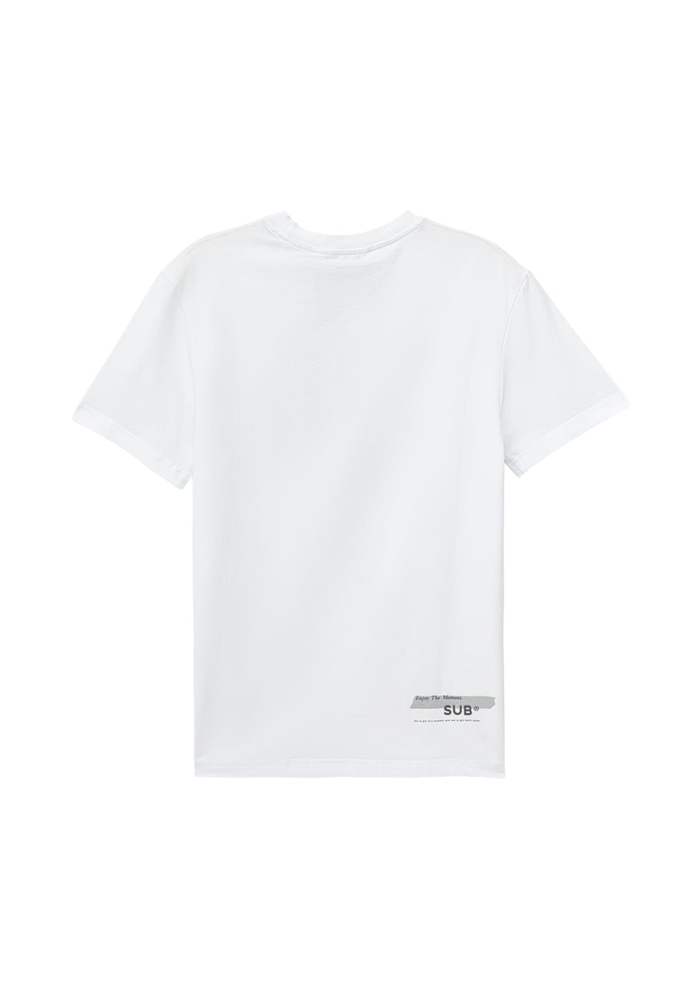 Men Short-Sleeve Graphic Tee - White - S3M617