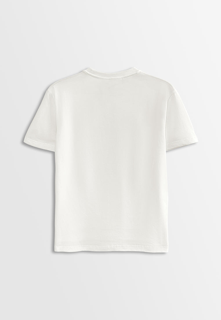 Men Short-Sleeve Graphic Tee - White - H2M365