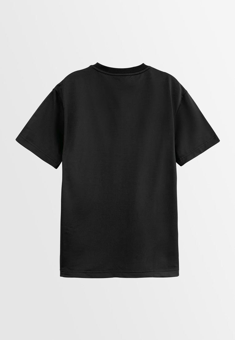 Men Short-Sleeve Fashion Tee - Black - H2M734