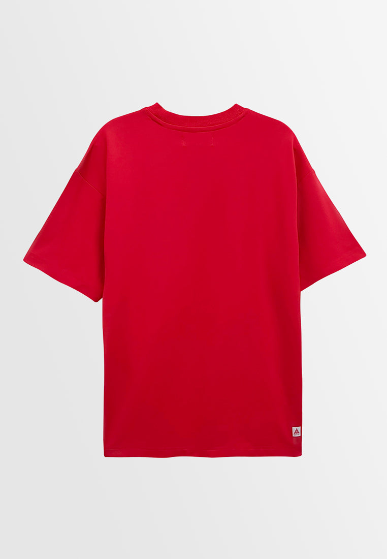 Men Short-Sleeve Fashion Tee - Red - H2M795