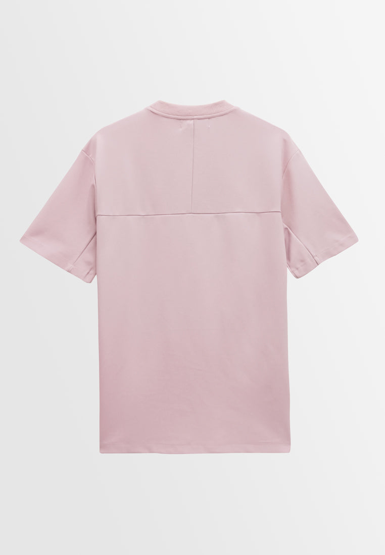 Men Short-Sleeve Fashion Tee - Pink - S3M815