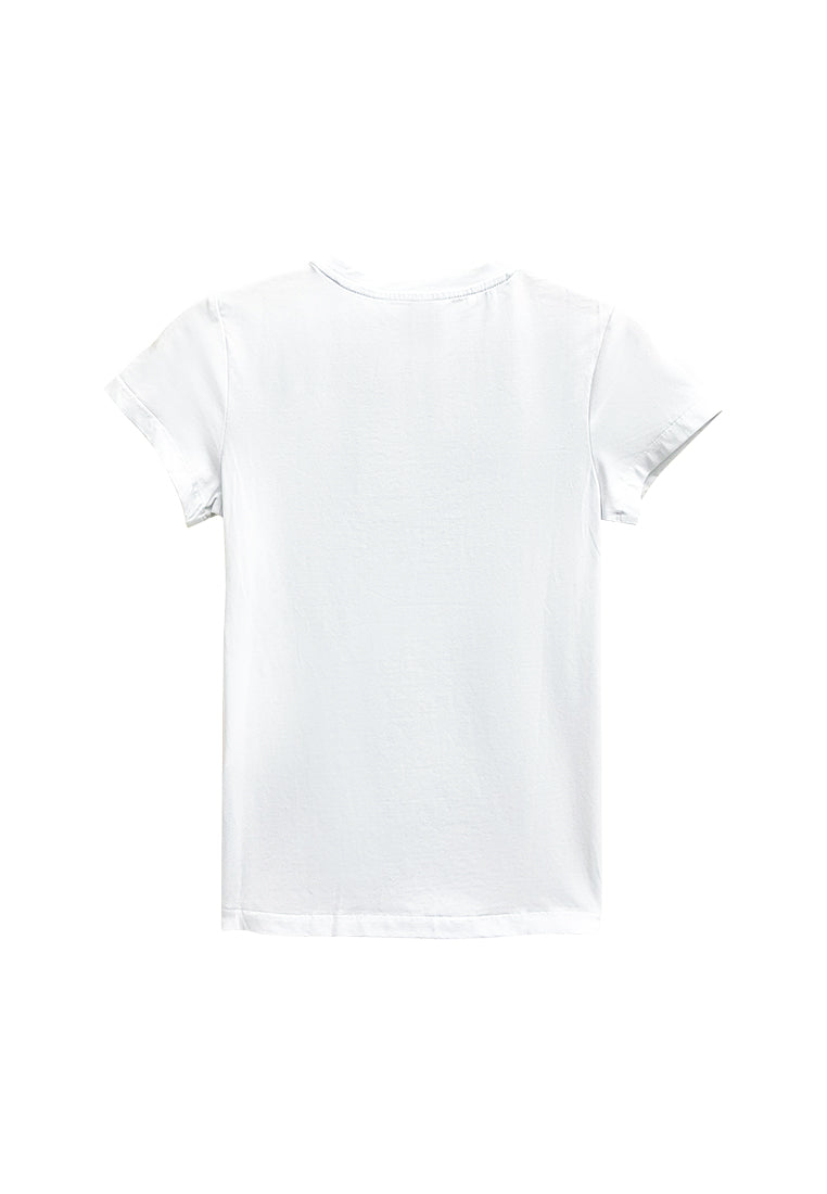 Women Short-Sleeve Graphic Tee - White - M3W678