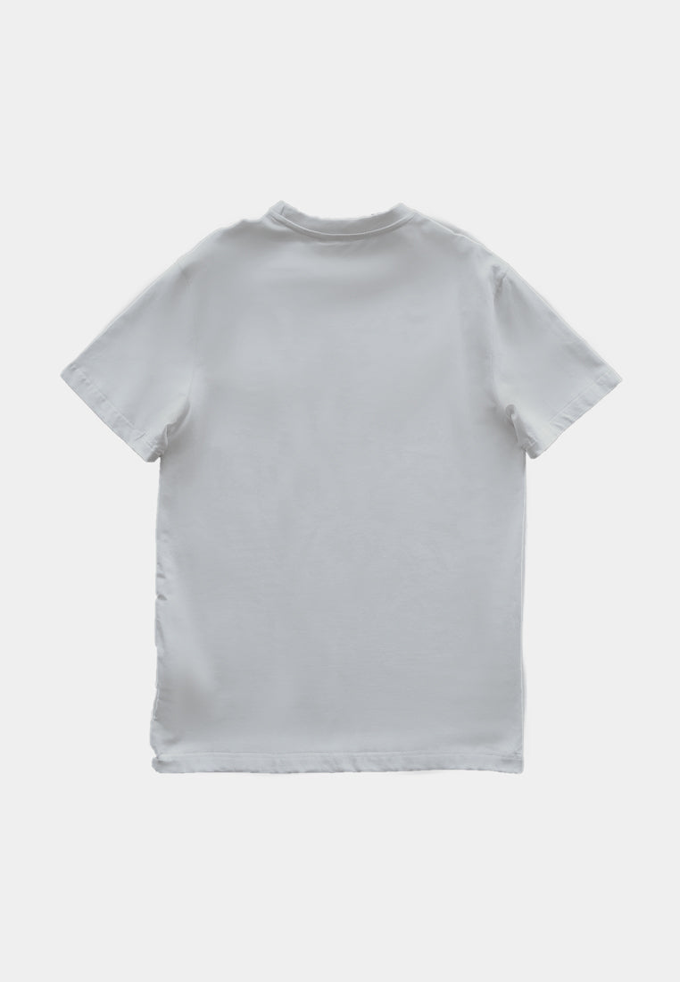 Men Short-Sleeve Graphic Tee - White - S2M106