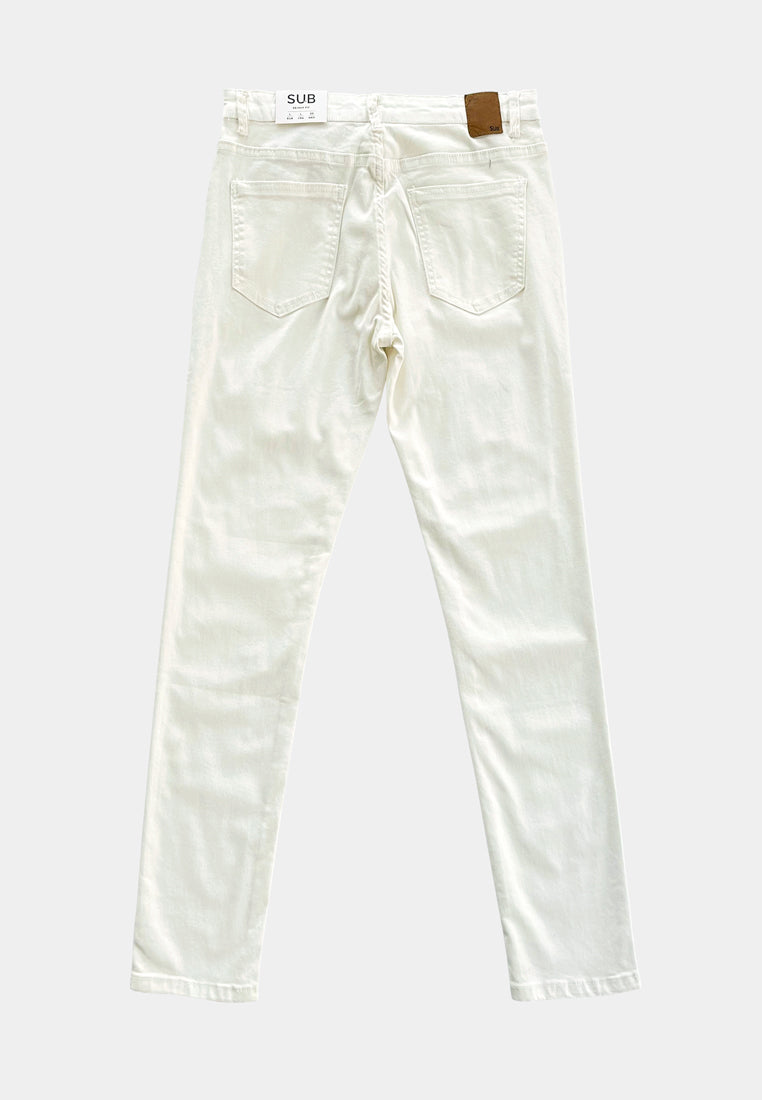 Women Skinny Fit Long Jeans - White - F2W384