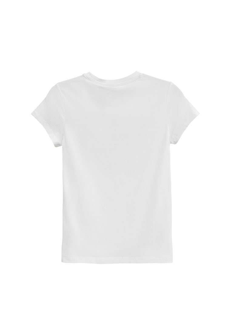 Women Short-Sleeve Graphic Tee - White - H2W519