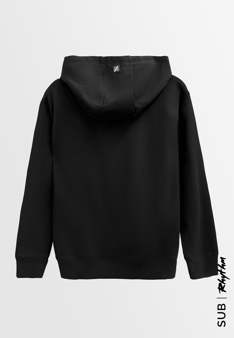Women Long-Sleeve Sweatshirt Hoodies - Black - H2W543
