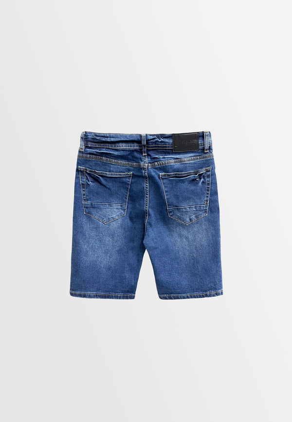 Men Short Jeans - Dark Blue - M3M808