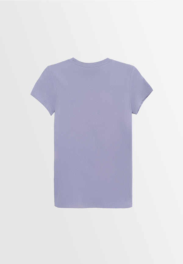 Women Short-Sleeve Graphic Tee - Blue - H2W494