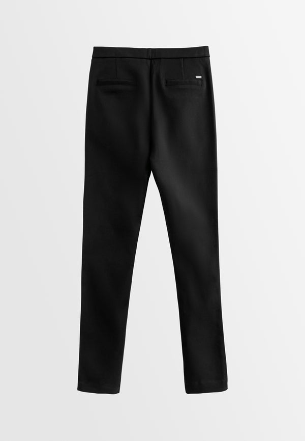 Women Skinny Fit Long Pants - Black - H2W513