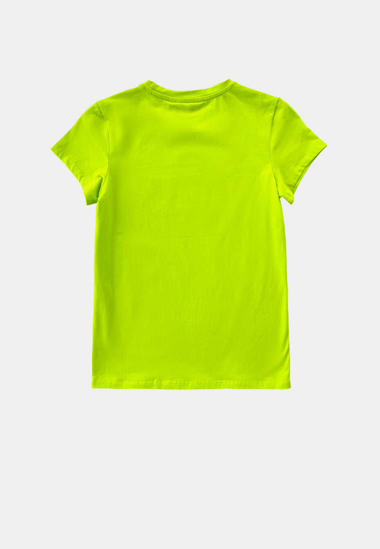 Women Short-Sleeve Graphic Tee - Light Green - F2W405