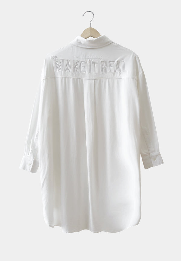 Women Long-Sleeve Fashion Shirt - White - S2W287