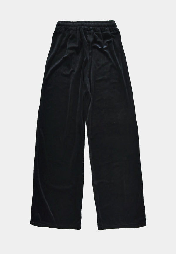 Women Straight Cut Long Pants - Black - H1W250
