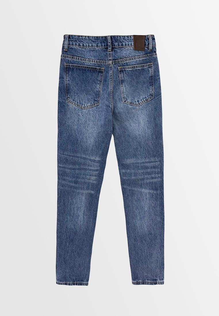 Women Slim Fit Long Jeans - Blue - S3W609