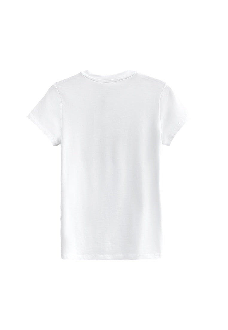 Women Short-Sleeve Graphic Tee - White - H2W571