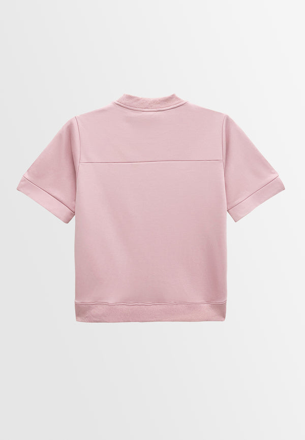 Women Short-Sleeve Sweatshirt - Pink - S3W751