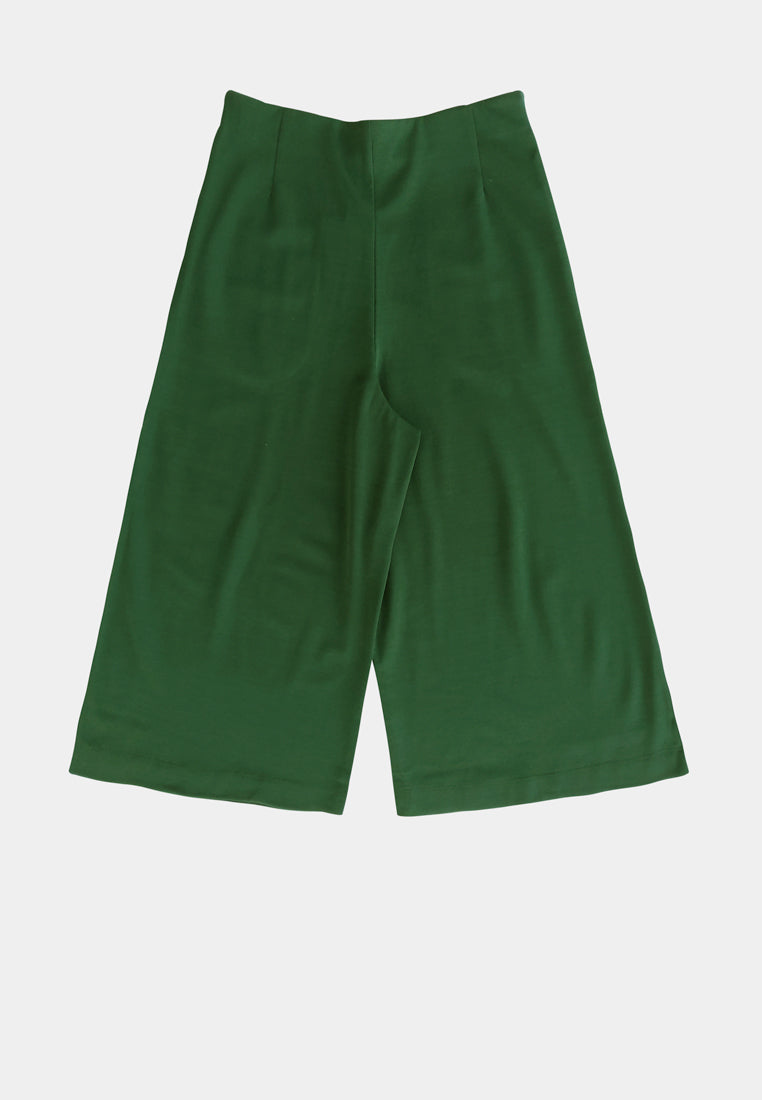 Women Culottes Trousers - Green - M0W470