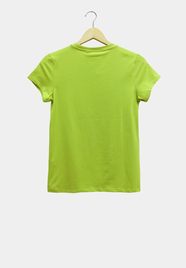 Women Short-Sleeve Graphic Tee - Light Green - S2W300