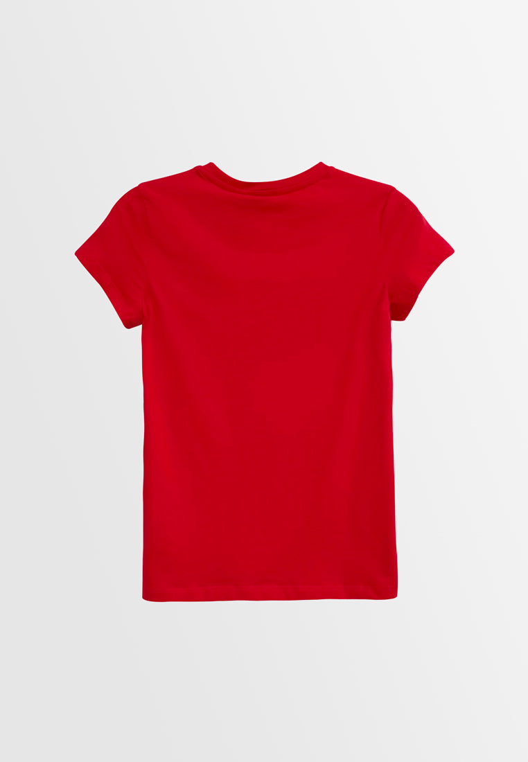 Women Short-Sleeve Graphic Tee - Red - H2W520