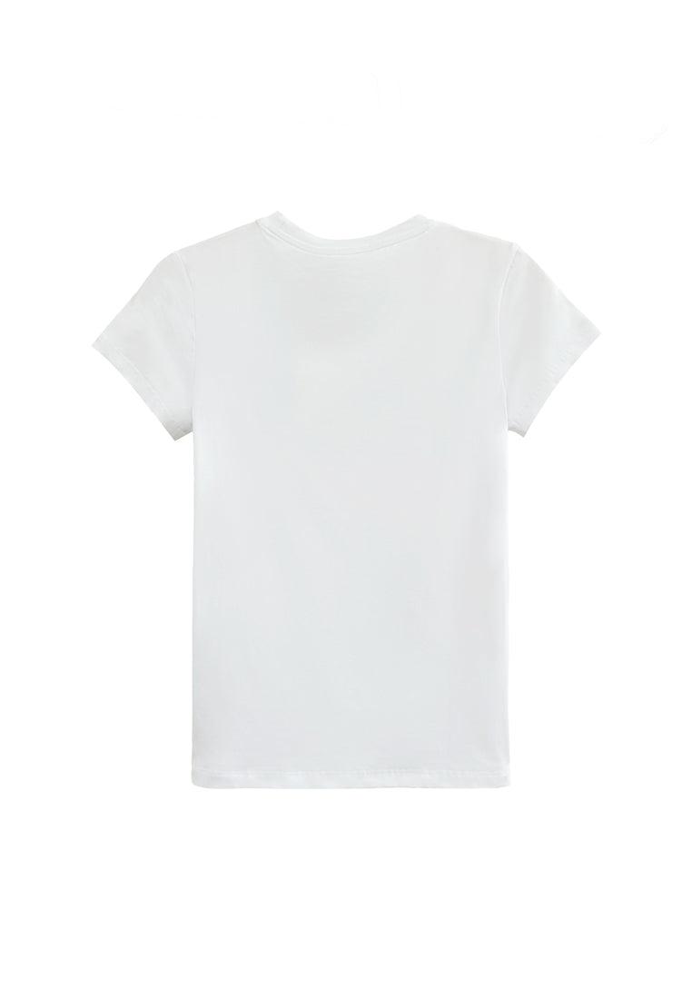 Women Short-Sleeve Graphic Tee - White - H2W495