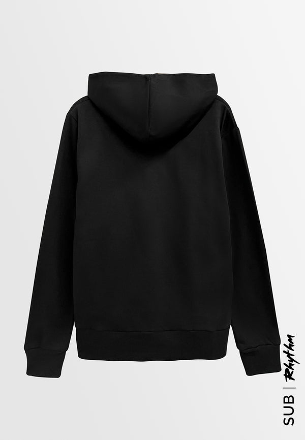 Men Long-Sleeve Oversized Sweatshirt Hoodies - Black - H2M486