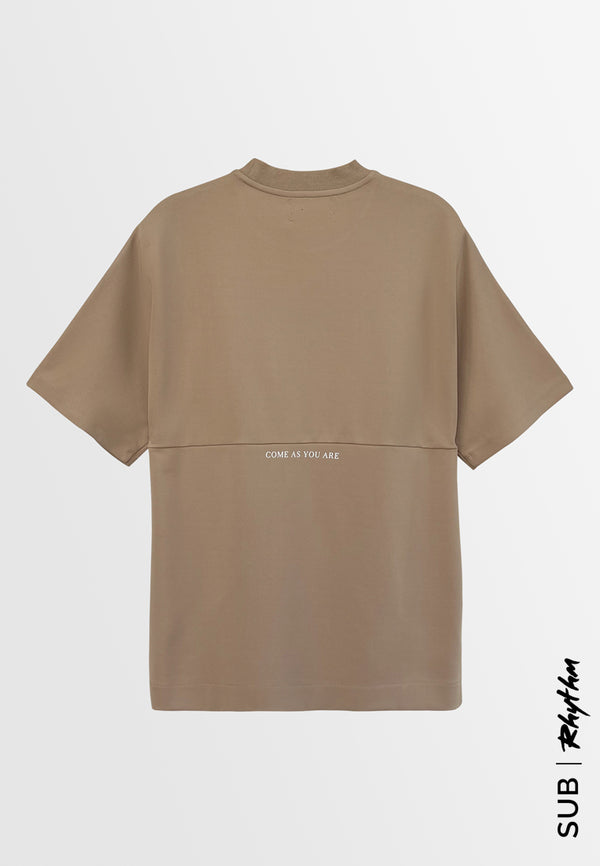 Men Short-Sleeve Fashion Tee - Khaki - H2M524
