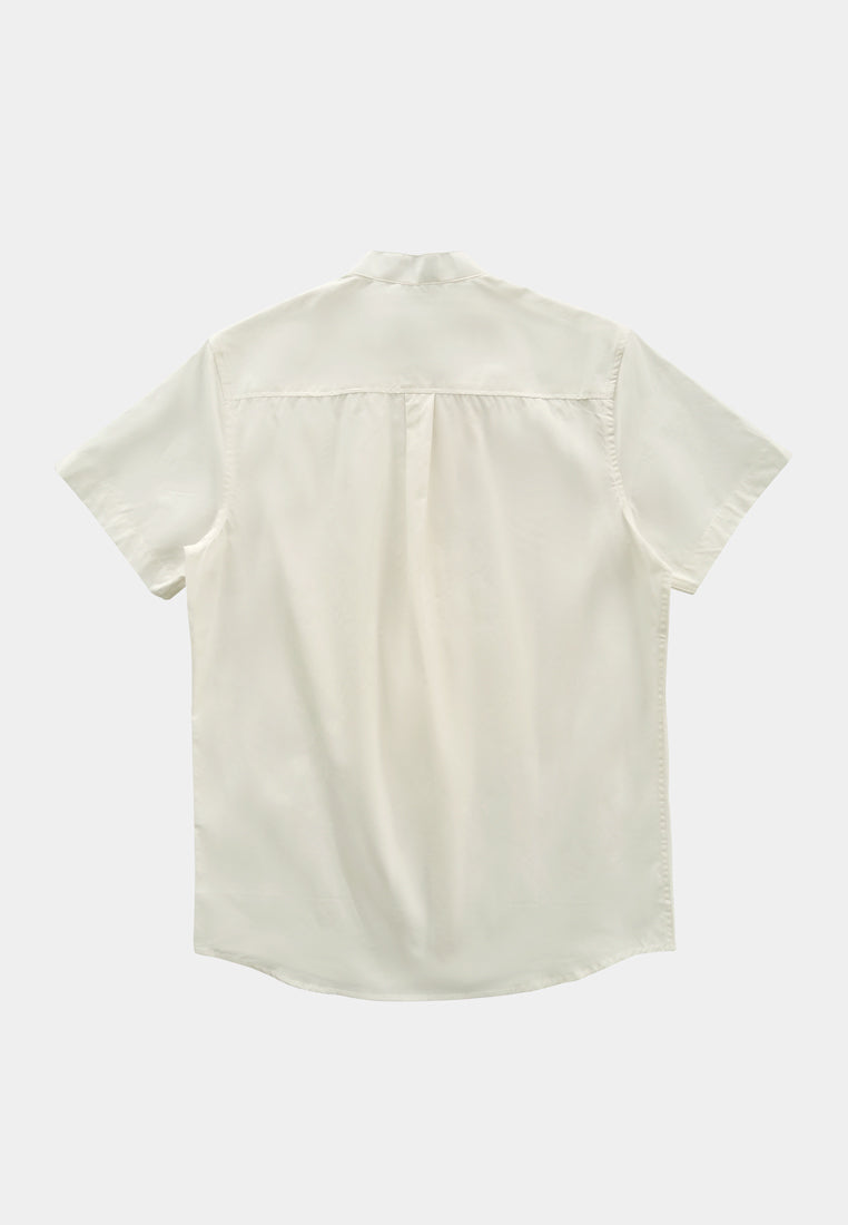 Men Short-Sleeve Shirt - White - M2M285