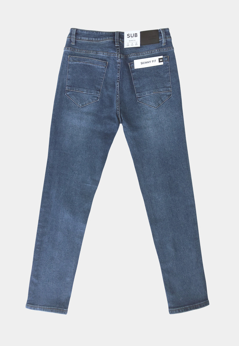 Men Skinny Fit Long Jeans - Blue - S2M050