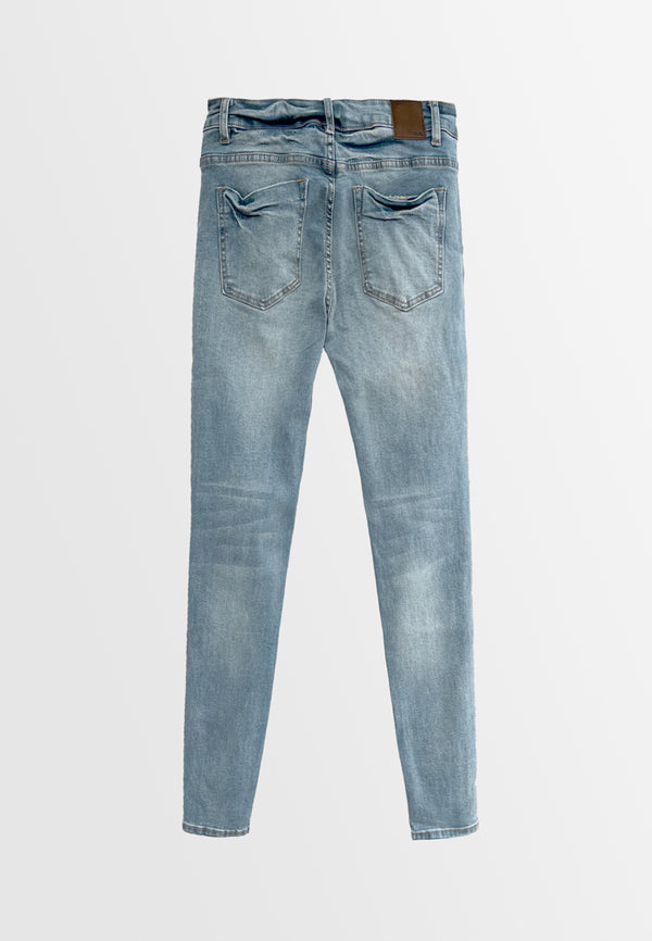 Women Skinny Fit Long Jeans - Light Blue - H2W507