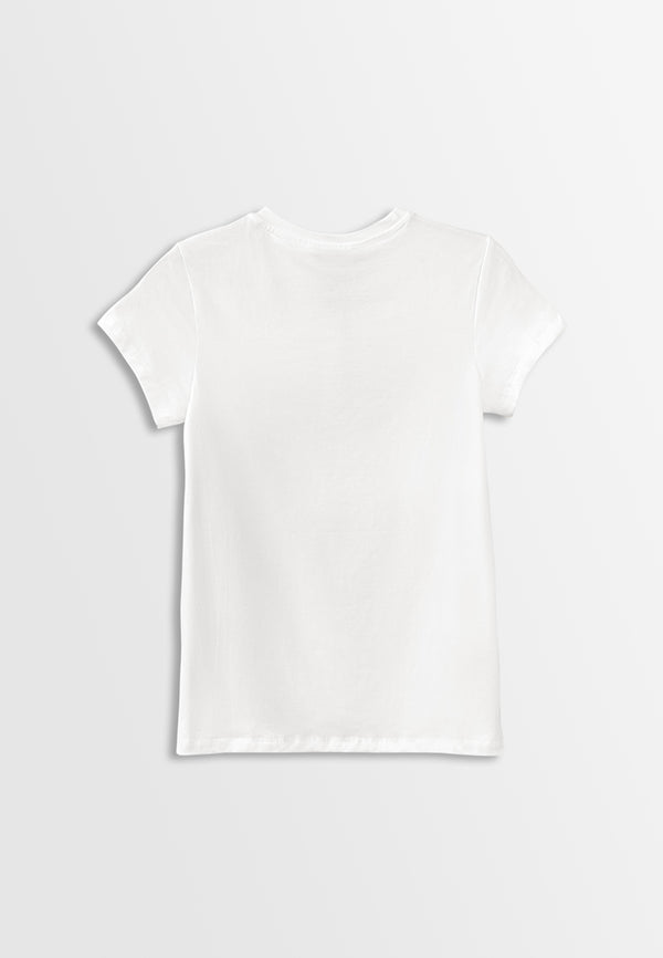 Women Short-Sleeve Graphic Tee - White - H2W422