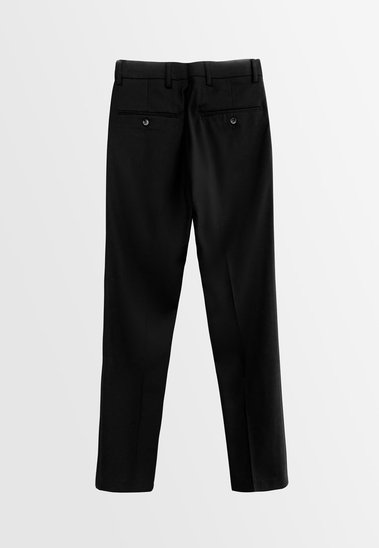 Men Slim Fit Suit Trousers - Black - H2M694
