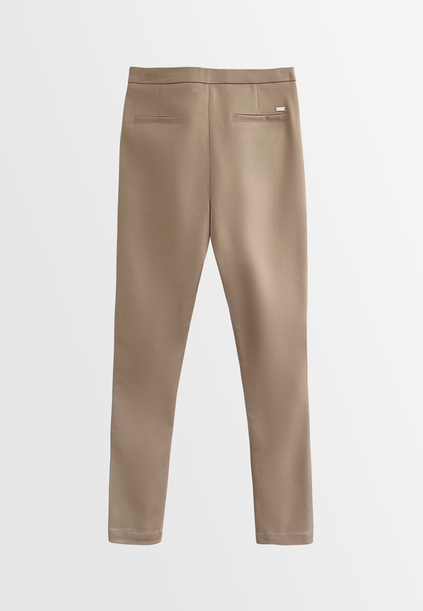 Women Skinny Fit Long Pants - Khaki - H2W514