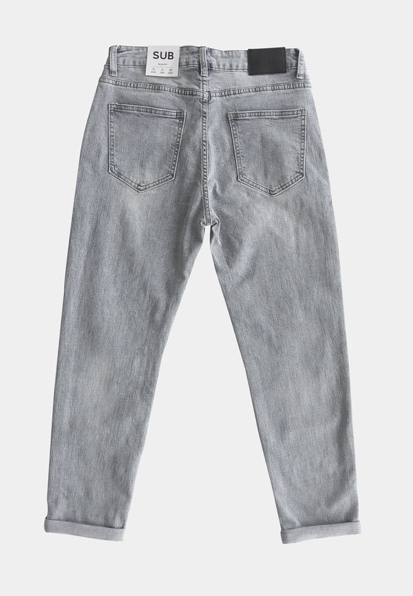 Men Slim Fit Long Jeans - Blue - H1M145